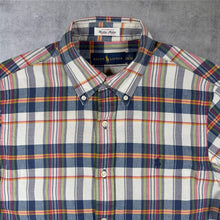 Load image into Gallery viewer, Ralph Lauren Bleeding Madras Multi Check Short Sleeve Button-Down Cotton Shirt
