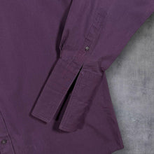Load image into Gallery viewer, Vintage YSL Yves Saint Laurent Pour Homme Shirt 42 Purple Embroidered Logo XL
