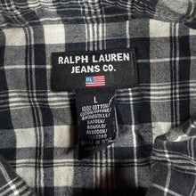 Load image into Gallery viewer, Early 00's Ralph Lauren Jeans Co. Black White Check Long Sleeve Button-Down Shirt
