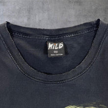 Load image into Gallery viewer, Early 00's WILD Biker Gothic Eagle Wildlife Graphic Black Distressed T-Shirt
