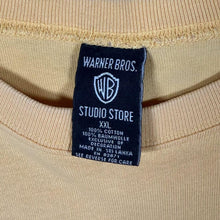 Load image into Gallery viewer, Vintage Warner Bros (1998)  Looney Tunes Daffy Duck Embroidered Yellow Pocket T-Shirt
