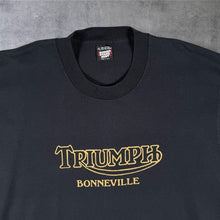 Load image into Gallery viewer, Vintage 90s Triumph Bonneville T Shirt XL Screen Stars USA Single Stitch Motorcycle
