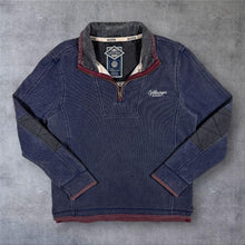 Load image into Gallery viewer, FatFace x Volkswagen VW Airlie Quarter Zip Sweatshirt Mens M Washed Blue
