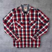 Load image into Gallery viewer, Levi's "Slim Fit" Red Black White Check Long Sleeve Cotton Shirt
