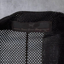 Load image into Gallery viewer, Early 00's Dian Dian Tong Goth Y2K Serpent Snake Black Mesh Short Sleeve Shirt
