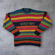 Load image into Gallery viewer, Vintage 90s The Sweater Shop Jumper Multicolour Aztec Crazy Knit Made in UK
