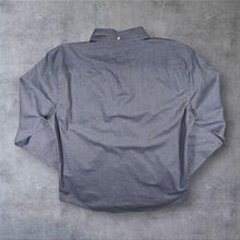 Load image into Gallery viewer, Tommy Hilfiger Mens Oxford Shirt XL Cotton Grey Slim Fit Button Down
