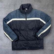 Load image into Gallery viewer, Vintage FILA Puffer Jacket L 52/54 Navy Blue White Retro Padded Coat
