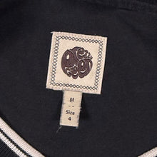 Load image into Gallery viewer, Pretty Green Embroidered Logo Spellout Black Cotton Ringer T-Shirt
