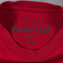 Load image into Gallery viewer, Weird Fish "Sling Your Hook" Cartoon Parody Graphic Red Cotton T-Shirt

