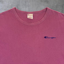 Load image into Gallery viewer, Vintage 90's Champion Classic Embroidered Mini Logo Faded Red T-Shirt

