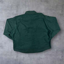 Load image into Gallery viewer, Vintage Woolrich Chamois Shirt 3XL Green Rugged Outdoorwear Workwear 90s Cotton

