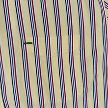 Load image into Gallery viewer, Vintage Tommy Hilfiger Yellow Multi Striped Short Sleeve Button-Down Shirt
