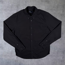 Load image into Gallery viewer, GAP "Modern Oxford" Classic Black Long Sleeve Cotton Button-Down Shirt
