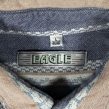 Load image into Gallery viewer, Vintage 90s Eagle Southwestern Aztec Woven Overshirt Flannel Shirt Large 41/42
