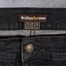 Load image into Gallery viewer, Atlas For Men Classic Black Stretch Cotton Denim Casual Cargo Shorts
