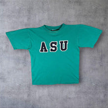Load image into Gallery viewer, Vintage 80s 90s ASU T Shirt Belton Single Stitch USA Collegiate Varsity Green M
