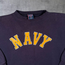 Load image into Gallery viewer, Vintage 90s MV Sport US Navy Sweatshirt Large Naval Academy Collegiate USA
