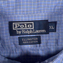 Load image into Gallery viewer, Vintage Polo Ralph Lauren "Ellington" Blue Check Long Sleeve Button-Down Shirt
