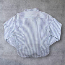 Load image into Gallery viewer, Paul Smith Jeans Blue White Turquoise Striped Cotton Long Sleeve Shirt
