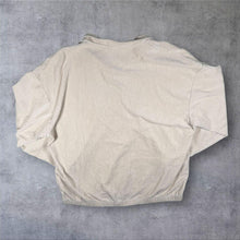 Load image into Gallery viewer, Puma Classic Cream Embroidered Mini Logo Corduroy Effect 1/4 Zip Sweatshirt
