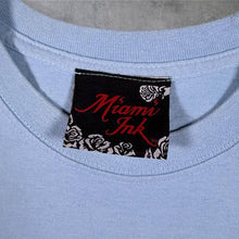Load image into Gallery viewer, Miami Ink (2007) Tattoo TV Show Y2K Graphic Blue Cotton T-Shirt
