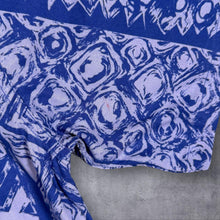 Load image into Gallery viewer, Quiksilver Y2K Shirt Mens L Blue Tribal AOP Surf Hawaiian Short Sleeve Vintage
