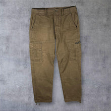 Load image into Gallery viewer, Superdry Military Style Cargo Pants Khaki Brown Trousers 30W 32L 30x32 Straight
