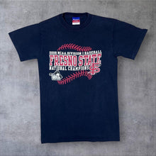 Load image into Gallery viewer, Champion Fresno State "National Champions 2008" College Graphic Navy Blue T-Shirt
