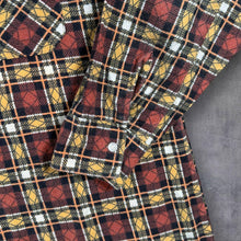 Load image into Gallery viewer, Vintage 80s Friendship Flannel Shirt 39 M 100% Cotton Plaid Chinese Workwear

