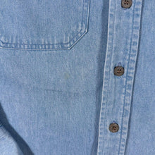 Load image into Gallery viewer, Vintage 90s Harley Davidson Denim Shirt XL Big Back Graphic Motorcycle Biker
