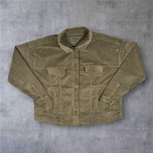 Load image into Gallery viewer, FatFace Ebb &amp; Flow Womens XL Corduroy Chore Jacket Khaki Utility Shacket
