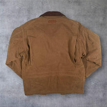 Load image into Gallery viewer, Vintage Marlboro Classics Leather Collar Brown Cotton Heavy Check Lined Chore Jacket

