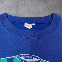 Load image into Gallery viewer, Vintage 90s Bestsellers Sweatshirt Blue No 33 Sports Graphic Crewneck Jumper
