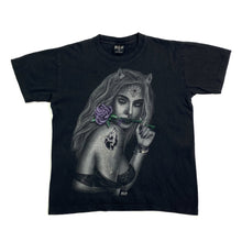 Load image into Gallery viewer, WILD Gothic Fantasy Tattoo Rose Woman Graphic T-Shirt
