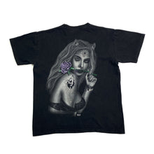 Load image into Gallery viewer, WILD Gothic Fantasy Tattoo Rose Woman Graphic T-Shirt
