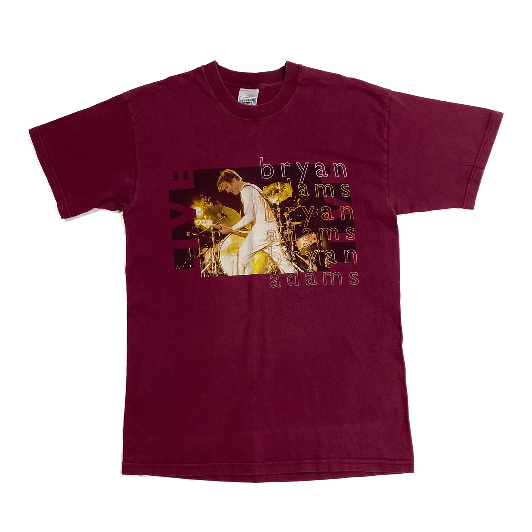 Screen Stars BRYAN ADAMS “Tour” Graphic Soft Pop Rock Music Band T-Shirt