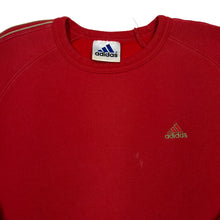 Load image into Gallery viewer, ADIDAS Three Stripe Embroidered Mini Logo Crewneck Sweatshirt
