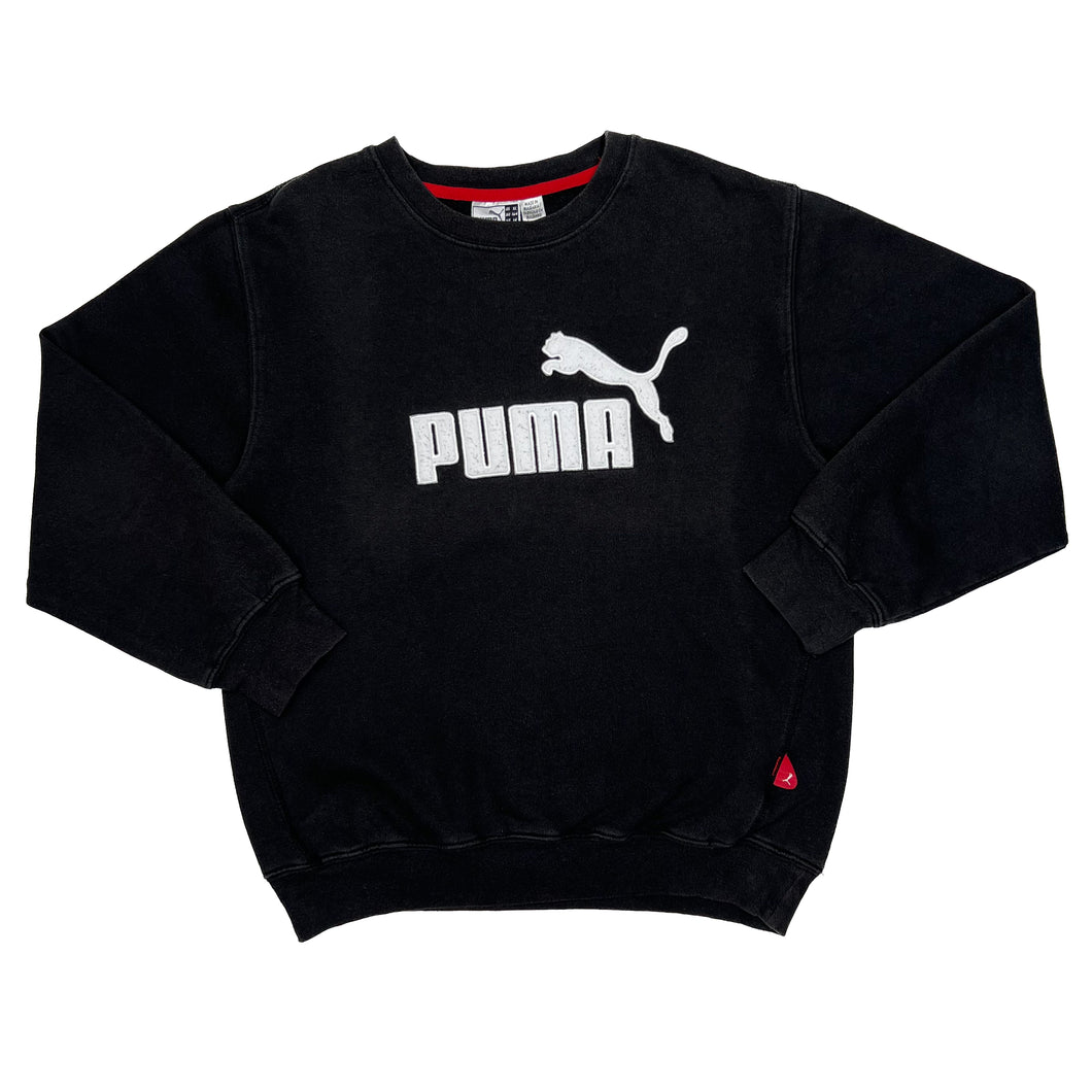 PUMA Embroidered Logo Spellout Classic Crewneck Sweatshirt