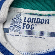 Load image into Gallery viewer, Vintage LONDON FOG Striped Trim Classic Blank Basic Essential Cotton Crewneck Sweatshirt
