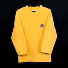 Load image into Gallery viewer, GIORGIO Giotech Fleece Embroidered Crest Logo V-Neck Fleece Sweatshirt
