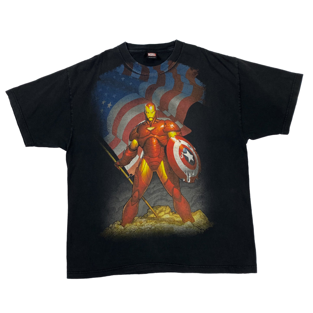 MARVEL Mad Engine Iron Man Civil War Comic Book Superhero Graphic T-Shirt