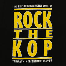 Load image into Gallery viewer, ROCK THE KOP (1997) “The Hillsborough Justice Concert” Indie Rock Britpop Band T-Shirt
