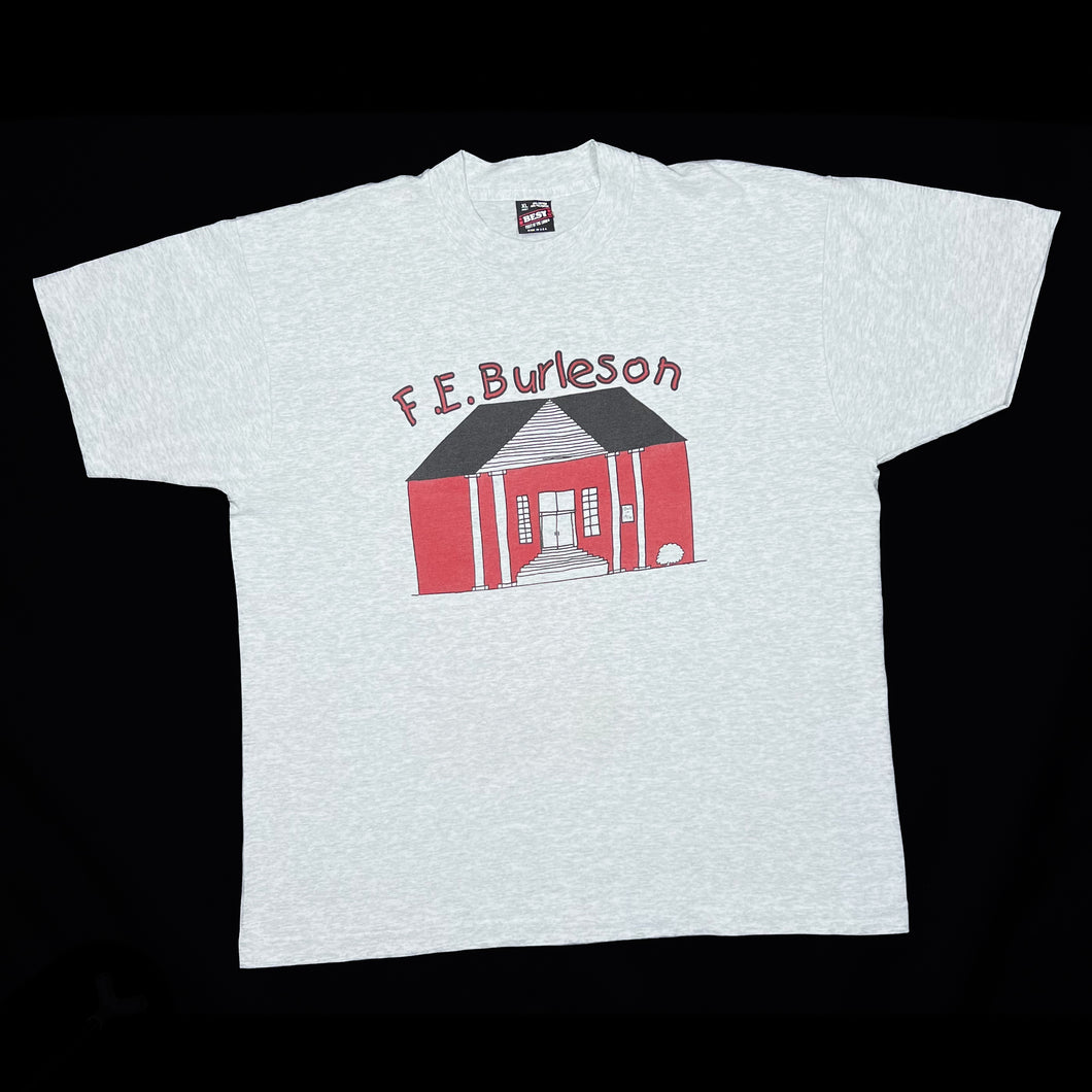 F.E. BURLESON Souvenir Spellout Graphic Single Stitch T-Shirt