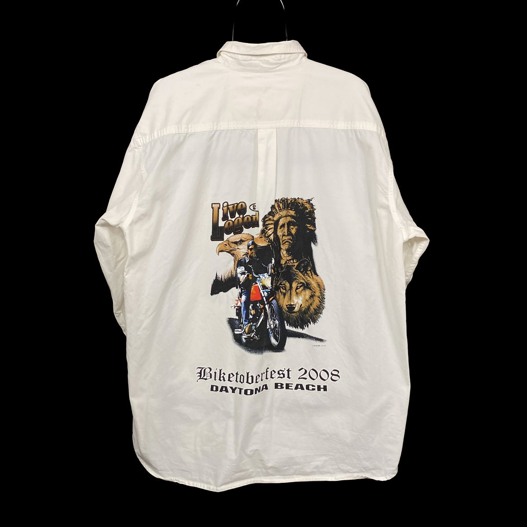 BIKETOBERFEST 2008 “Daytona Beach” Biker Souvenir Graphic Long Sleeve Shirt