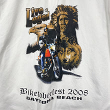 Load image into Gallery viewer, BIKETOBERFEST 2008 “Daytona Beach” Biker Souvenir Graphic Long Sleeve Shirt
