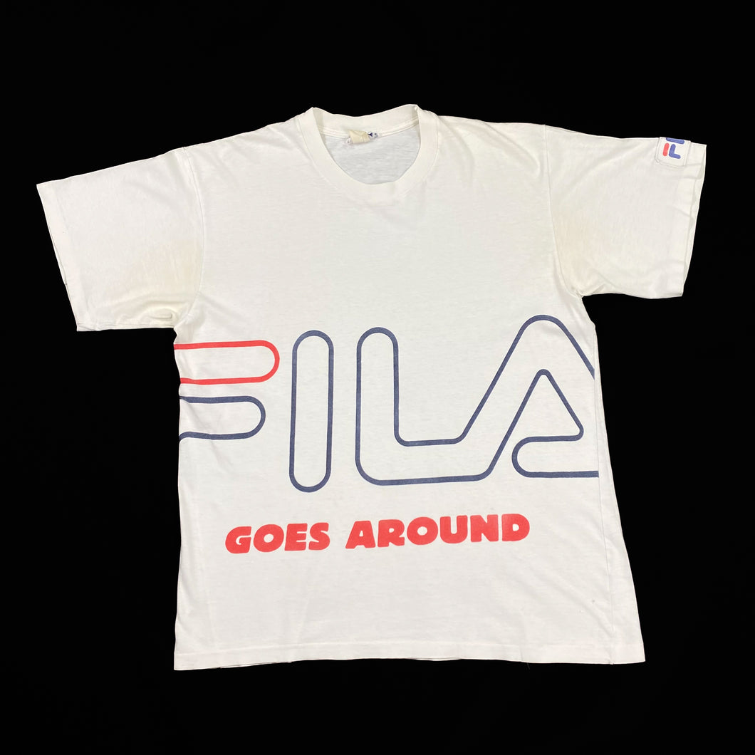FILA “Goes Around” Big Spellout Graphic Single Stitch T-Shirt