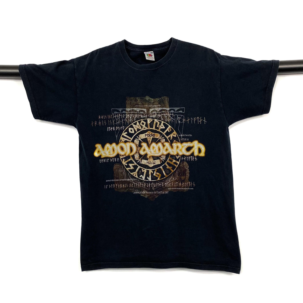 AMON AMARTH Graphic Logo Spellout Melodic Death Metal Viking Band T-Shirt