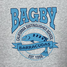 Load image into Gallery viewer, Hanes BAGBY BARRACUDAS High School College Souvenir Spellout Graphic T-Shirt
