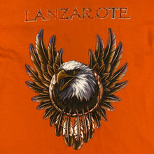 Load image into Gallery viewer, LANZAROTE Eagle Dreamcatcher Souvenir Spellout Graphic T-Shirt

